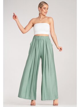 FIGL FIGL Spodnie damskie M1158 Zielony Regular Fit