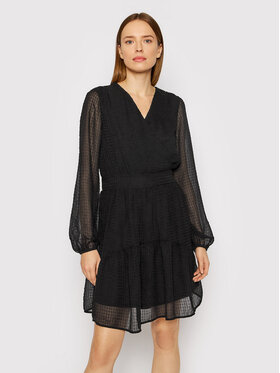 Vero Moda Vero Moda Každodenní šaty Ea 10257901 Černá Regular Fit