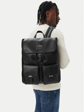 Calvin Klein Calvin Klein Zaino Bold Pebble Flap Backpack LV04D3565G Nero