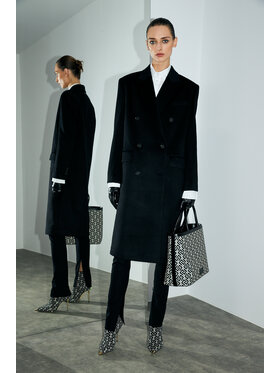 Calvin Klein Calvin Klein Vlnený kabát K20K205935 Čierna Regular Fit