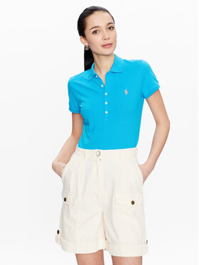 Polo Ralph Lauren Polo Ralph Lauren Polo marškinėliai 211870245010 Mėlyna Slim Fit