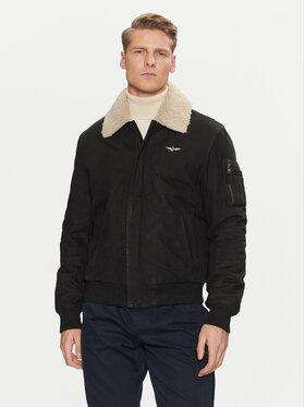 Aeronautica Militare Aeronautica Militare Giacca in similpelle 242PN948PL248 Nero Regular Fit