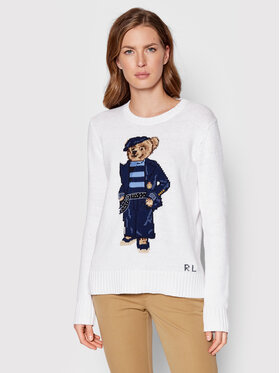 Polo Ralph Lauren Polo Ralph Lauren Sweater 211863592001 Fehér Straight Fit