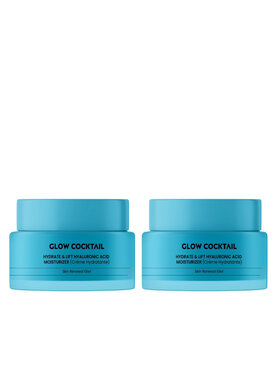 Glow Cocktail Glow Cocktail 2 x nawilżający i liftingujący krem z kwasem hialuronowym 50 ml Zestaw do pielęgnacji skóry