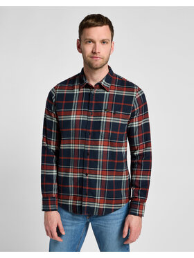 Lee Lee Koszula SURE SHIRT Czerwony Regular Fit