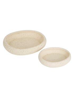 MIAhome MIAhome Patera komplet 2 szt. ceramicznych WONJA Beżowy