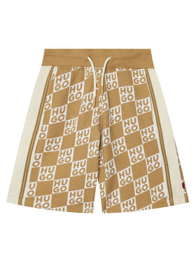 HUGO HUGO Pantaloni scurți sport G00999 S Bej Regular Fit