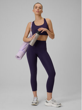 4F 4F Legginsy MULTI ACTIVE Fioletowy Slim Fit