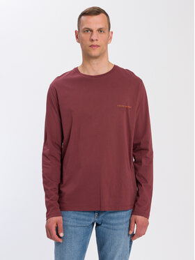 Cross Jeans Cross Jeans Longsleeve 15863-025 Brązowy Regular Fit