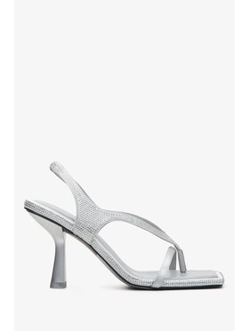 Estro Estro Sandály ER00114301 Stříbrná