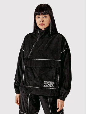 Togoshi Togoshi Geacă fără fermoar TG22-KUD002 Negru Oversize