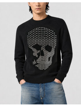 PHILIPP PLEIN PHILIPP PLEIN Svetr 31401 Černá Regular Fit