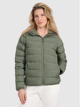 4F 4F Giubbotto piumino 4FRAW25TDJAF0800-43S Verde Regular Fit