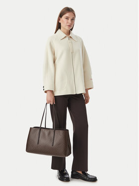 Calvin Klein Calvin Klein Rankinė Emblem Aop Medium Work Tote LV04F3786G Tamsiai ruda