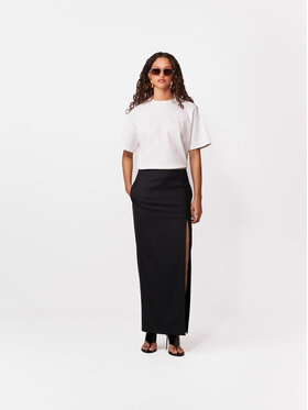 La Mania La Mania Spódnica maxi MOVI Czarny Basic Fit