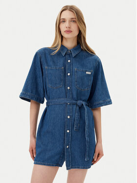 Calvin Klein Jeans Calvin Klein Jeans Džínové šaty J20J225169 Modrá Boxy Fit