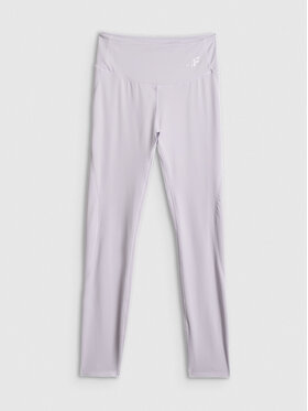 4F 4F Legginsy SOLAR PUNK Fioletowy jasny Slim Fit