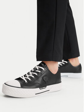 KARL LAGERFELD KARL LAGERFELD Sneakers aus Stoff Kampus Max III KL50470N Schwarz