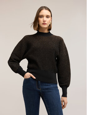 Motivi Motivi Sweter M113W003803N0Z3 Brązowy Over Fit