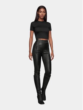 MADE BY SOCIETY MADE BY SOCIETY T-Shirt Crop - T27858 Czarny Basic Fit