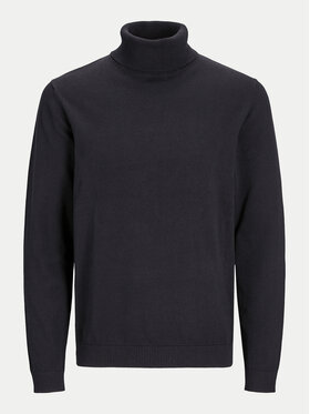 Jack & Jones Jack & Jones Krekls ar augstu apkakli Basic 12258051 Melns Regular Fit