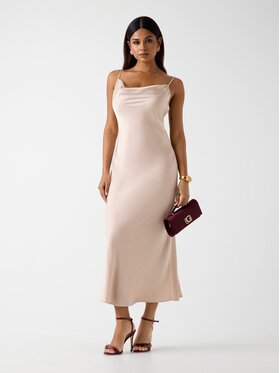 Guess Guess Φόρεμα καθημερινό 180182 Μπεζ Classic Fit