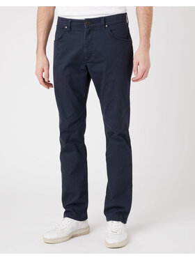 Wrangler Wrangler Spodnie materiałowe GREENSBORO Niebieski Straight Fit