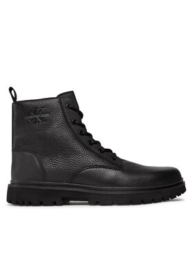 Calvin Klein Jeans Calvin Klein Jeans Kozaki Eva Mid Laceup Boot Lth YM0YM00751 Czarny