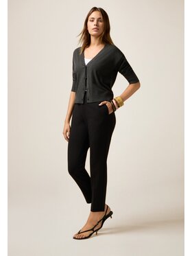 Oltre Oltre Spodnie materiałowe P273J002361N033 Czarny Regular Fit