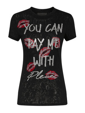 PHILIPP PLEIN PHILIPP PLEIN T-Shirt 1487 Czarny Regular Fit