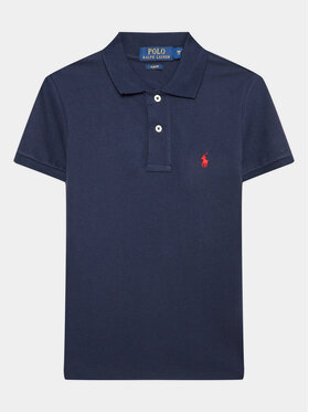 Polo Ralph Lauren Polo Ralph Lauren Тениска с яка и копчета 323547926 Тъмносин Slim Fit