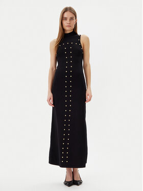 LOLA CASADEMUNT LOLA CASADEMUNT Kootud kleit LS2516004 Must Regular Fit