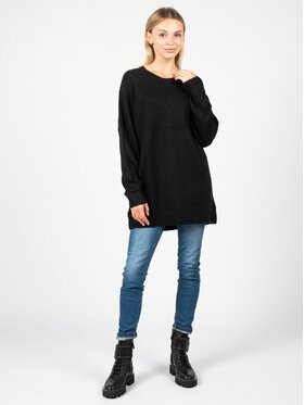Silvian Heach Silvian Heach Πουλόβερ PGA22132 Μαύρο Oversize