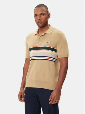 Lacoste Поло AH5200 Бежевий Regular Fit