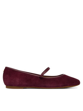 LAUREN RALPH LAUREN LAUREN RALPH LAUREN Baleriny Jayna Mj Fl 802P18425001 Bordowy