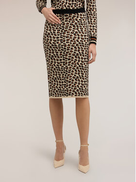 Motivi Motivi Gonna midi 1606W000714N0R2 Écru Slim Fit