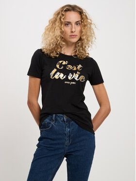 Cross Jeans Cross Jeans T-Shirt 56148-020 Czarny