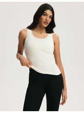 Esotiq Esotiq Top 45189 Biały Regular Fit