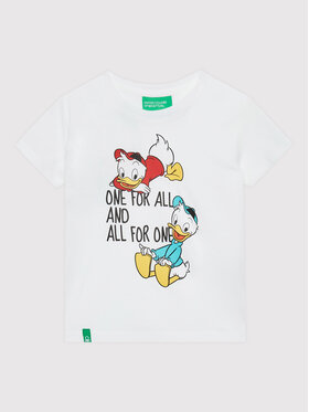 United Colors Of Benetton United Colors Of Benetton Póló DISNEY 3096G103J Fehér Regular Fit