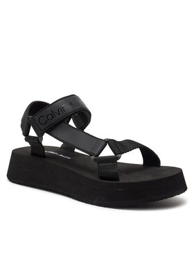 Calvin Klein Jeans Sandale Sandal Velcro Webbing Dc YW0YW01353 Crna