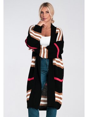 FIGL FIGL Kardigan M1246 Czarny Regular Fit