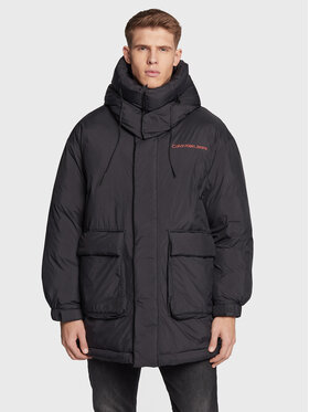 Calvin Klein Jeans Calvin Klein Jeans Žieminė striukė J30J321907 Juoda Relaxed Fit
