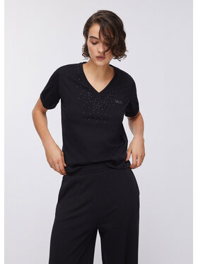 Liu Jo Liu Jo T-Shirt TA6284JS92322222 Fioletowy Regular Fit