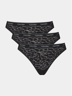Calvin Klein Underwear Calvin Klein Underwear Sada 3 kusů klasických kalhotek 000QD5069E Černá
