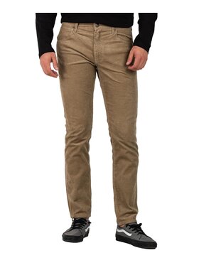 Wrangler Wrangler Spodnie materiałowe W15QLMM24 Brązowy Regular Fit