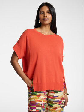 Elena Mirò Elena Mirò Sweter M549E001930N027 Pomarańczowy Boxy Fit