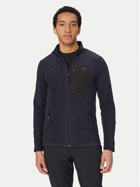 4F 4F Fleecejacke 4FAW23TFLEM123 Blau Regular Fit