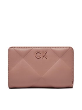 Calvin Klein Calvin Klein Duży Portfel Damski Re-Lock Quilt Bifold Wallet K60K611374 Różowy