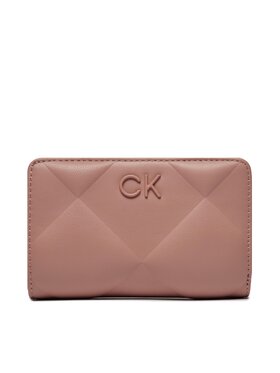Calvin Klein Calvin Klein Suur naiste rahakott Re-Lock Quilt Bifold Wallet K60K611374 Roosa