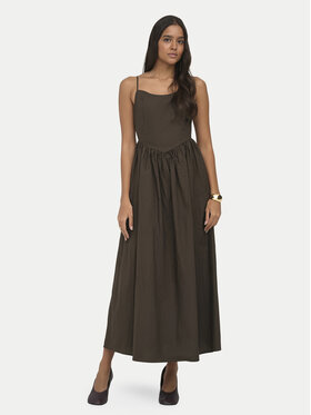 ONLY ONLY Rochie de vară Likara 15371869 Maro închis Regular Fit